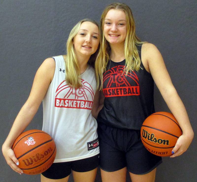 Almost as soon as Timothy Christian senior Maddie Drye and sophomore sister Sami Drye began learning basketball, they were teammates. These days, they're playing together for the Trojans' varsity team.
