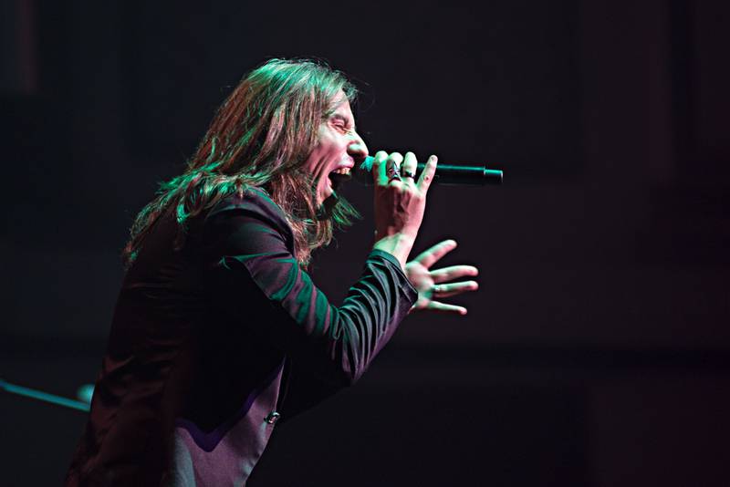 Lead vocalist of Double Vision, Chandler Mogel works the crowd Friday, Aug. 19, 2022 in Dixon. The Foreigner tribute band played to an excited crowd for nearly two hours before greeting the fans after the gig.