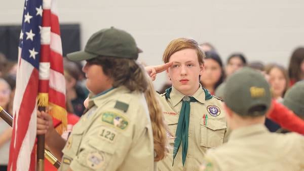 Photos: Parkside Middle School hosts moving Veterans tribute