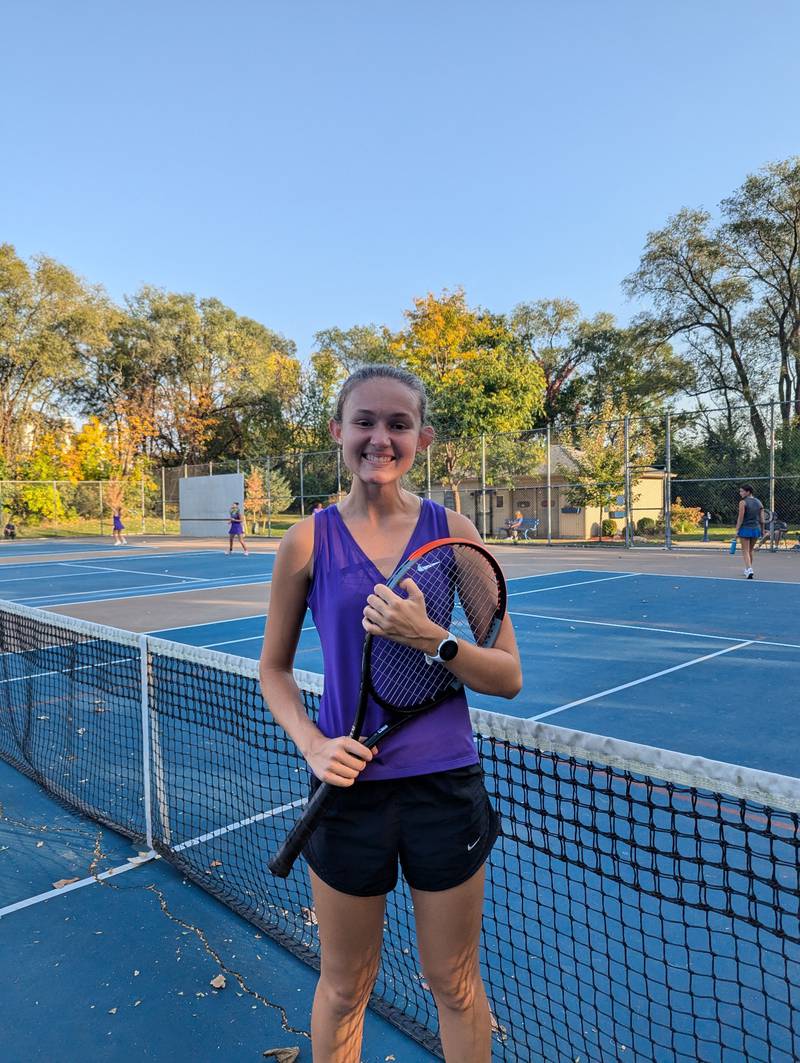 Dixon senior tennis player Grace Ferguson