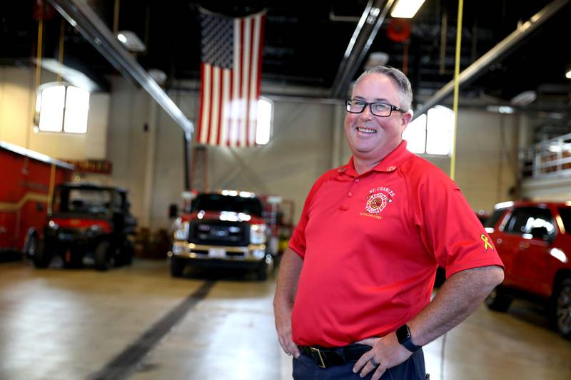 St. Charles Fire Department Battalion Chief and Captain Anthony Centimano is a Marine Corps. veteran.