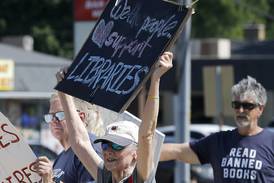 Photos: Save Our Libraries protest in McHenry