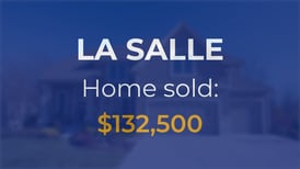 Sale closed in La Salle: $132,500 for a single-family home