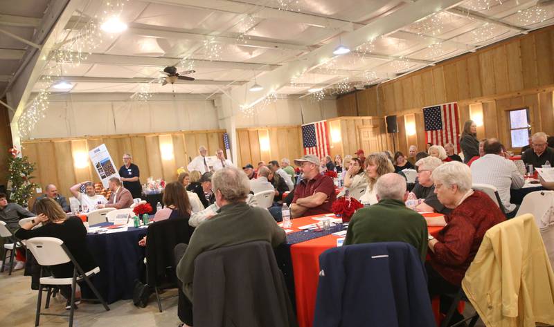 Hundreds of people attended the Flags of Freedom 1-80 Star Spangled 20 Year Anniversary celebration on Saturday, April 5, 2025 at the Hundred Acre Orchard in Princeton.