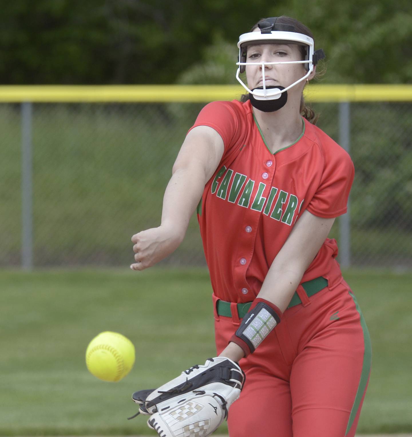 La Salle-Peru starting pitcher Bri Ruppert fires home Wednesday, May 8, 2024, in Ottawa.