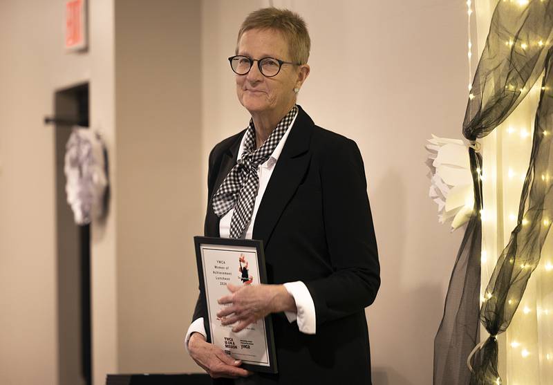 LeAndra Hartman was awarded the Pearl Woods Award for Business and Industry Thursday, April 16, 2026, at the YWCA’s Women of Achievement Luncheon. Hartman heads the successful CEO program at the WACC.