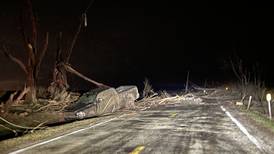 Photos: Aroma Park hit with widespread tornado damage Tuesday evening