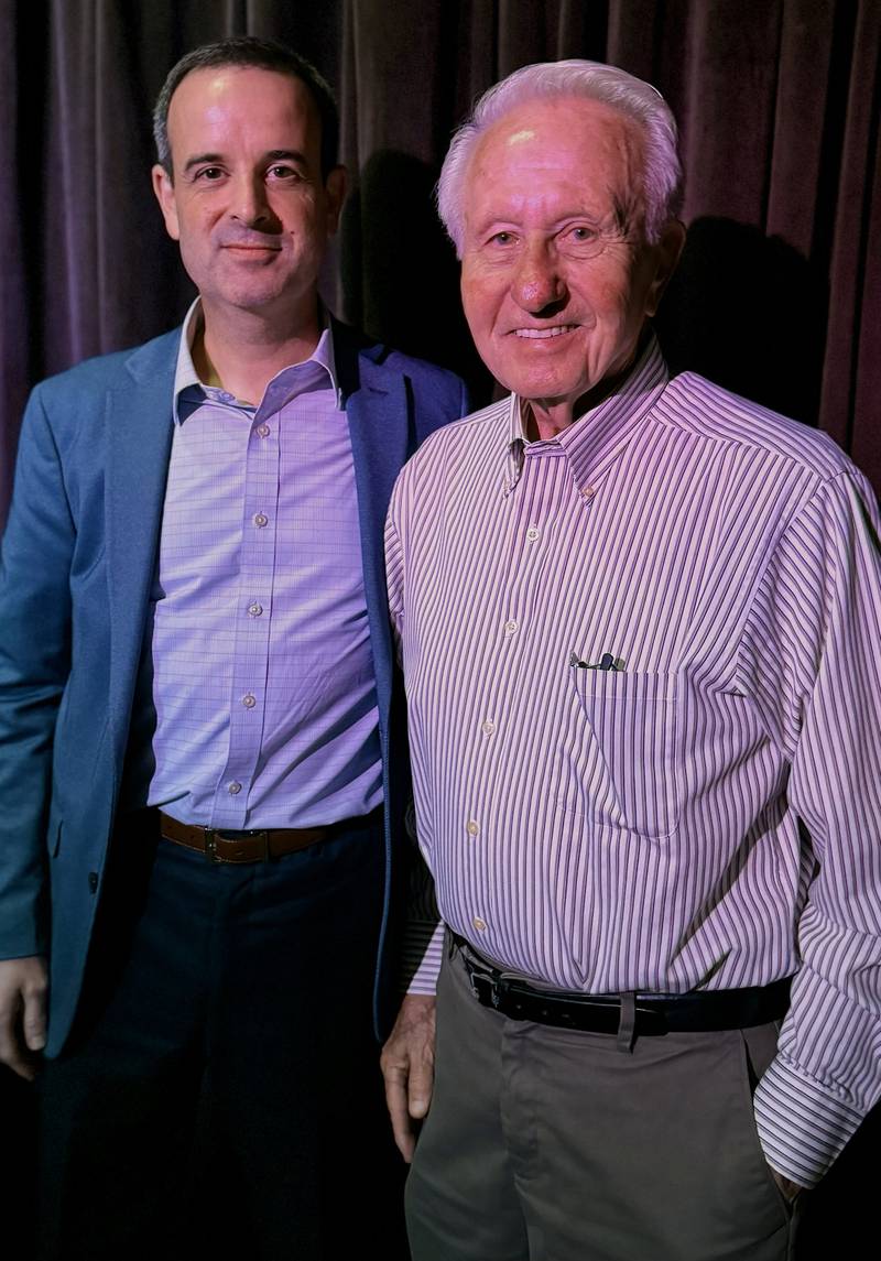 (Left) La Salle Business Association President Chris Duncan is photographed with Ron Witek, who was honored with the 2023 LBA Legacy Award on Thursday, May 23, 2024.
