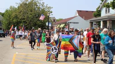 Hundreds gather for Crystal Lake’s 2nd pride event 