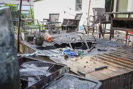 Home damaged in fire Saturday in Woodstock