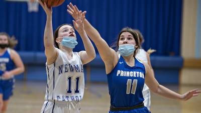 Girls basketball: Princeton’s press, Gartin’s triple-double too much for Newman