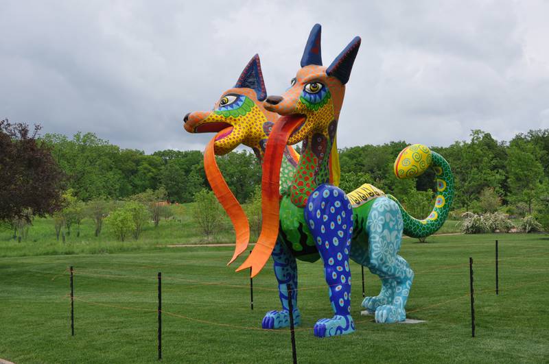 "Avellano" is by Roberto Carlos Martinez, one of six artists creating alebrijes sculptures.