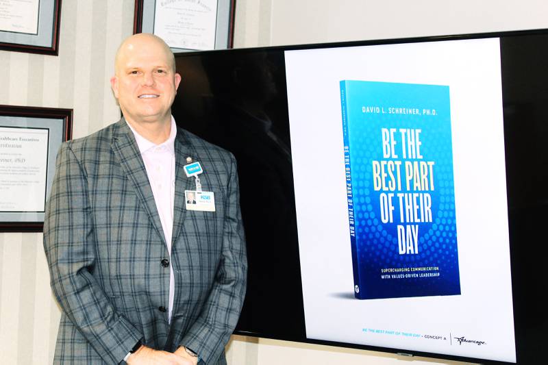 KSB Hospital President and CEO David Schreiner has worked at the hospital since 1989 and has been its leader since 2011. He has utilized his experiences in leadership to earn a doctoral degree in philosophy and has penned a new book, "Be the Best Part of Their Day," available come January on Amazon.