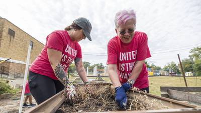United Way volunteers lend a hand during Day of Caring in Lee, Ogle counties