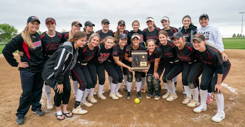 Yorkville defeats Plainfield North to win the Class 4A Oswego East Regional softball championship at Oswego East High School on Friday, May 27, 2022.