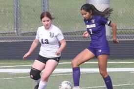 Dixon vs Mendota girls soccer; Mendota wins 1-0. 