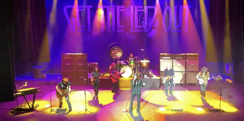 More than 500 people attended a performance of Get The Led Out on Wednesday at The Dixon Historic Theatre. During the two-hour show, the touring group — which had as many as eight musicians on stage — performed Led Zeppelin classic songs, including “Kashmir,” “Whole Lotta Love,” and “Stairway to Heaven.”