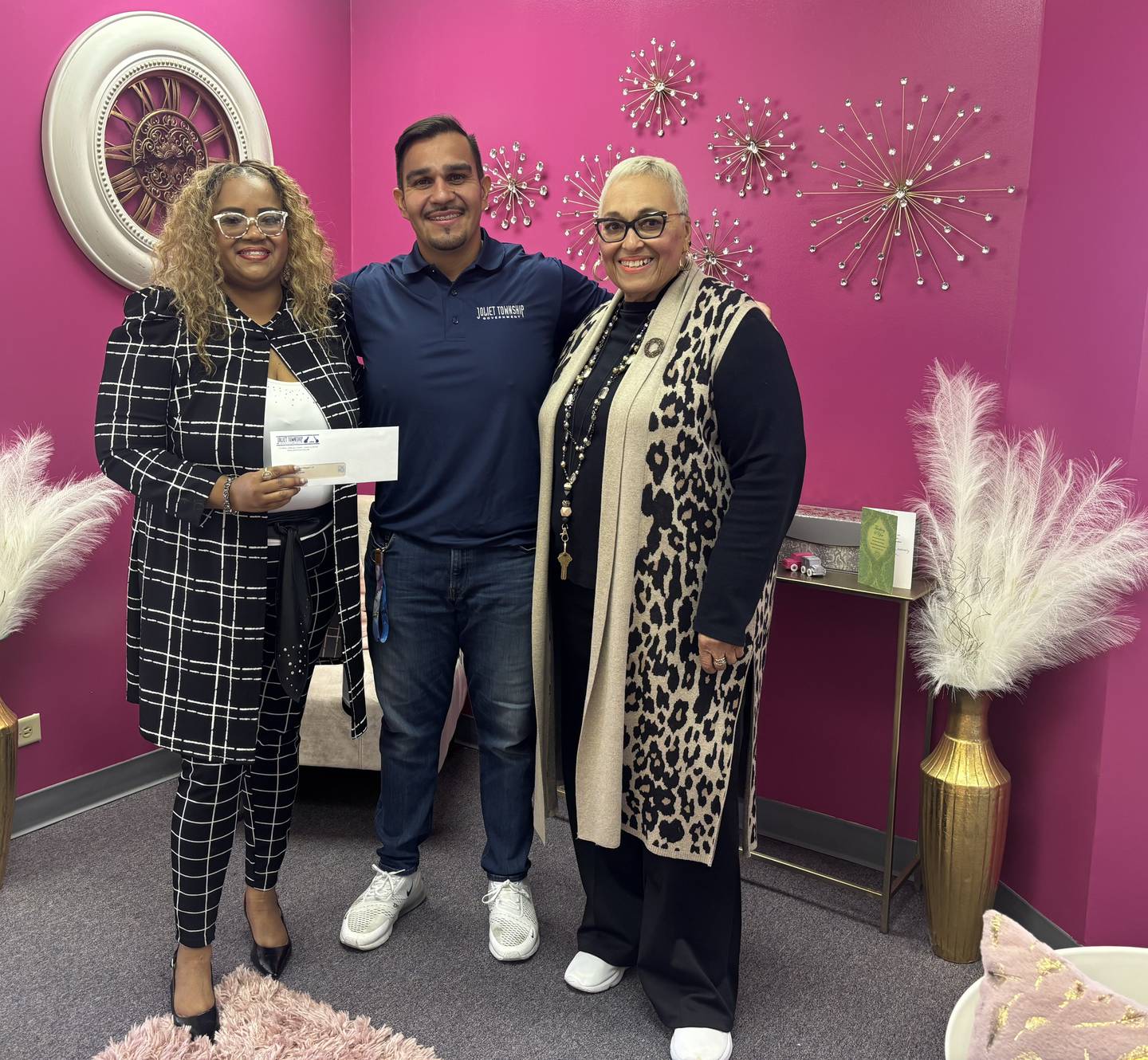 Pictured from left are Pastor Kisia L. Coleman, executive director of Inner City Empowerment CDC and violence prevention community convener of Chicago Heights Cluster; Gabriel Garcia, violence prevention community convener for,Joliet Township Government; and Donna Jean Rice, office manager and victim advocate for  Inner City Empowerment CDC.