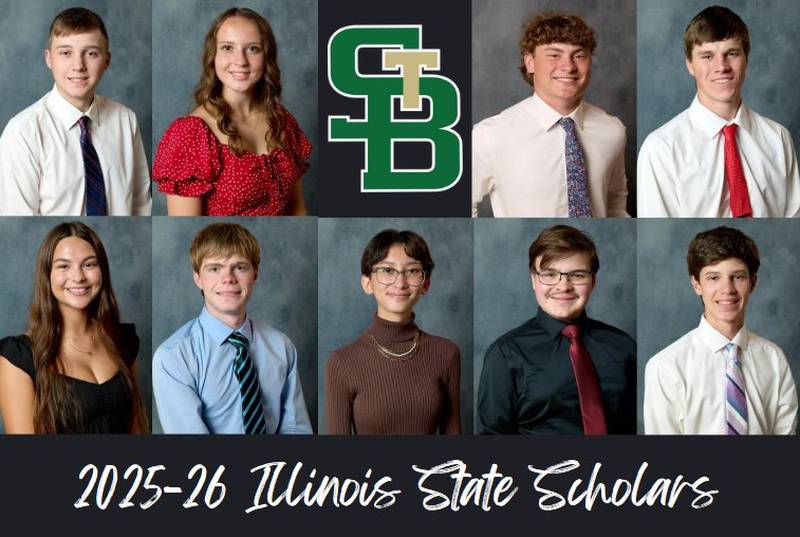 St. Bede Academy announced Wednesday, Oct. 30, 2024, that nine students were named state scholars.
