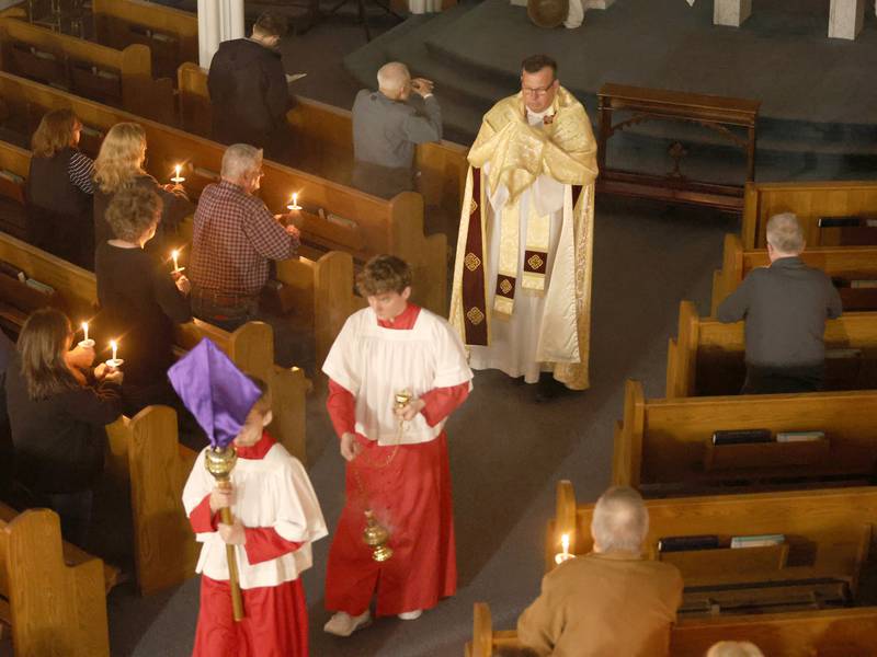 Photos: Utica marks 351st anniversary of Illinois' first Mass on Holy Thursday
