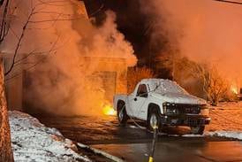 Downed live wires lead to fire outside Algonquin home