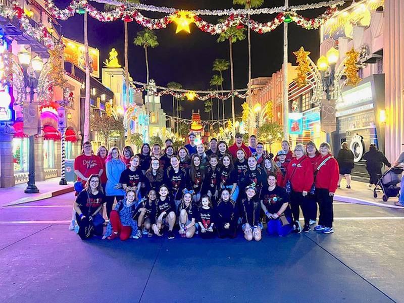 Dancers from the Major School of Dance in Coal City performed with Mickey Mouse at Disney World’s Theater of the Stars.