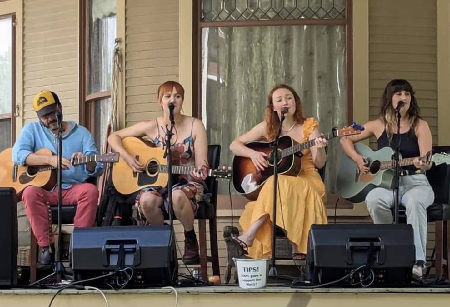 Nashville artists Robby Hecht, Grace Pettis, Makena Hartlin and Bonner Black perform at Porch & Park Music Fest 2024