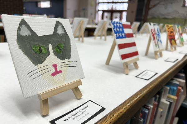 Tiny Art Show a big presence at Morrison’s Odell Public Library