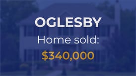 Sale closed in Oglesby: $340,000 for a single-family home