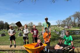 By-Y Badgers 4-H club cleans up Byron Township Cemetery