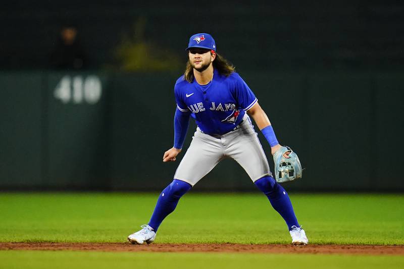 Toronto Blue Jays shortstop Bo Bichette  (AP Photo/Julio Cortez)