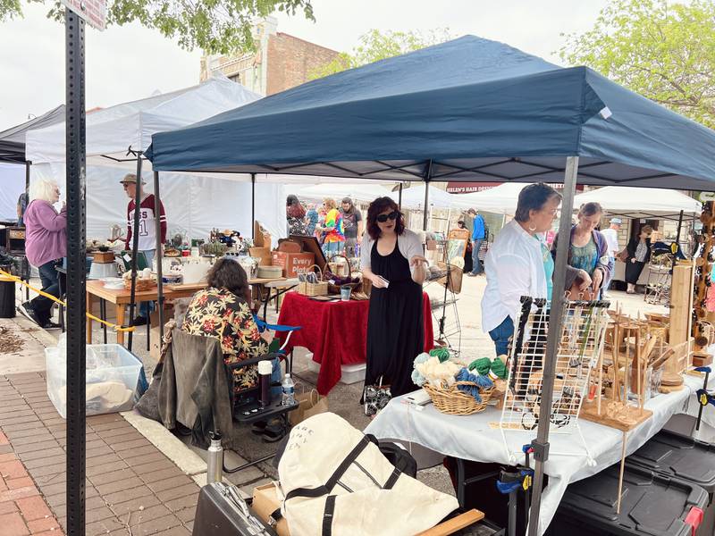 Back Alley Market (shown here in 2024) is returning to downtown DeKalb for Mother’s Day weekend May 10, 2025, offering a chance for shoppers to browse all kinds of local wares and crafts.