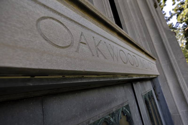 The mausoleum in Dixon’s Oakwood Cemetery is pictured Thursday, Aug. 14, 2025.