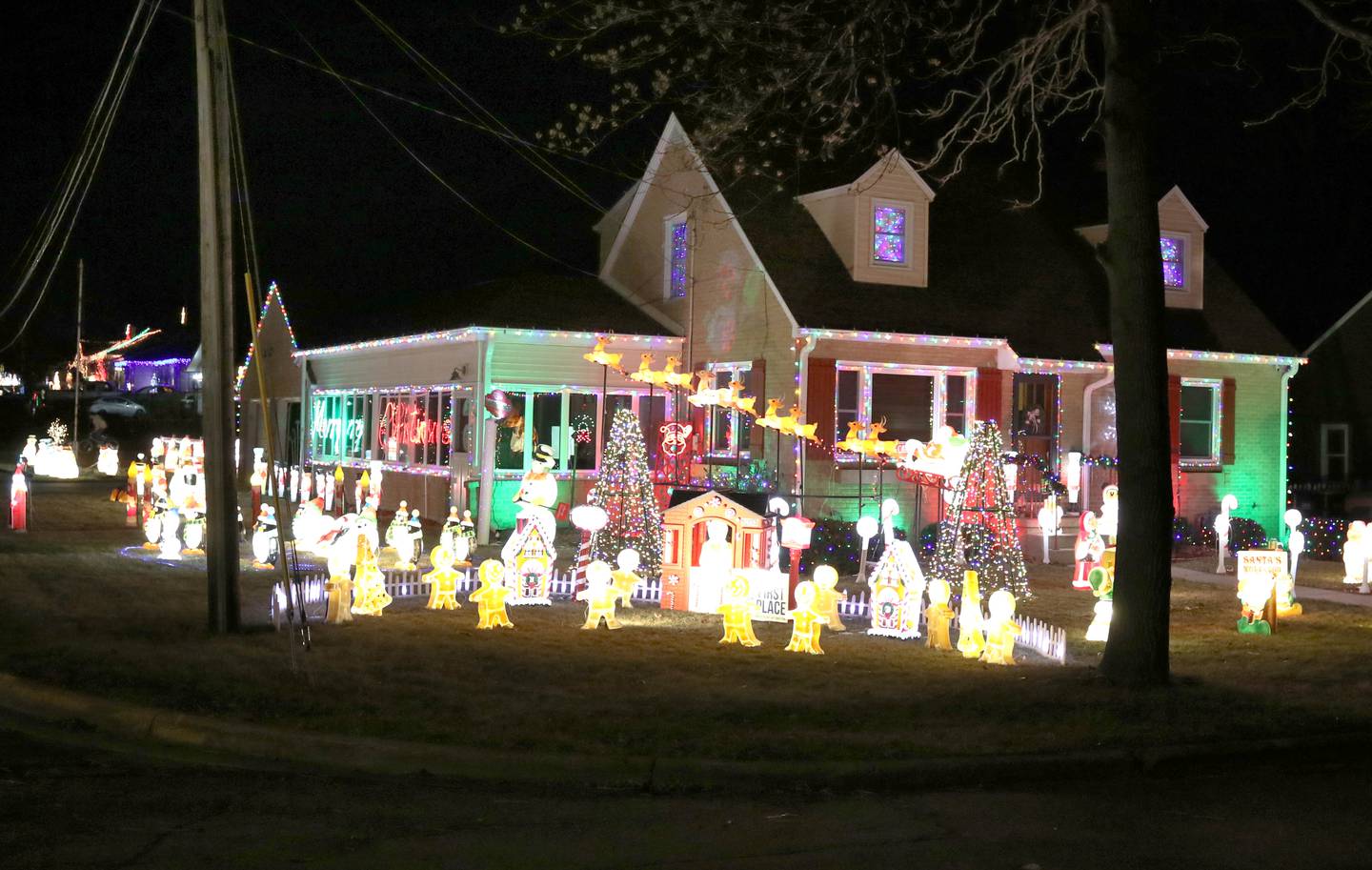Many homes in DeKalb County were all decked out for the holidays like this one at 202 West Hill Street in Genoa which won first place in the Genoa Area Chamber of Commerce Holiday Light Competition.