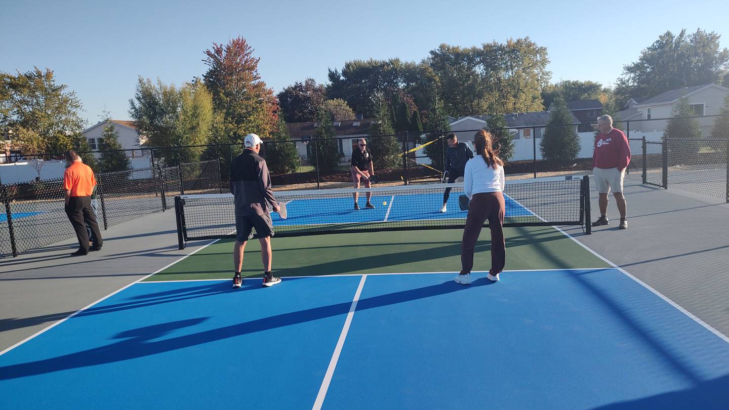 The pickleball courts at Ed Hayes Park officially were open Monday, Oct. 20, 2025.