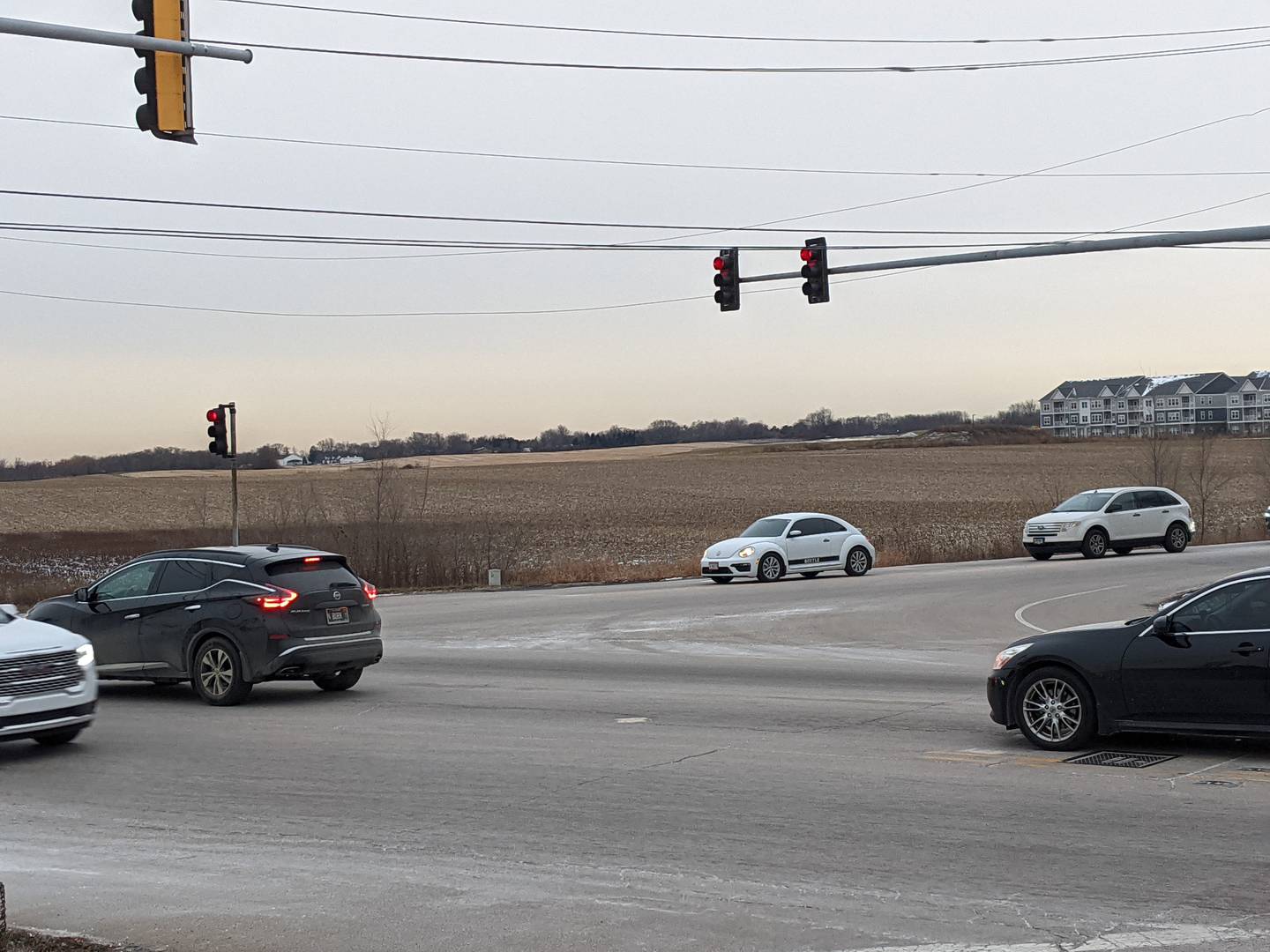 Oswego village trustees are hoping a federal grant will help the village make improvements to the increasingly busy intersection of Route 30 and Wolfs Crossing on the village’s east side.