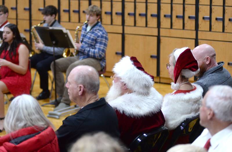 Santa and Mrs. Claus were on hand to listen to the Oregon Music Department's Christmas Concert on Sunday, Dec. 15, 2024 at Oregon High School.