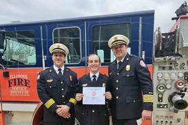 Ottawa firefighter Kevin Stewart graduates from the Illinois Fire Service Institute Fire Academy