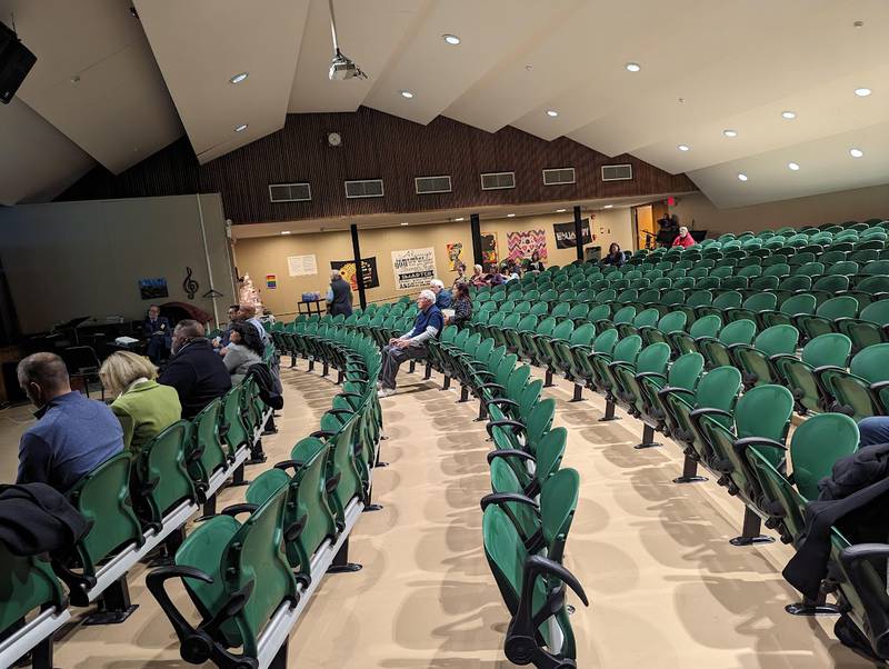 Only a handful of people came out to Gompers Junior High School in Joliet on Monday, Dec. 12, 2022, to hear why District 86’s board of education may place a bond referendum on the April 4, 2023, ballot. The second informational meeting will be held 6 p.m. Tuesday at Hufford Junior High School in Joliet.
