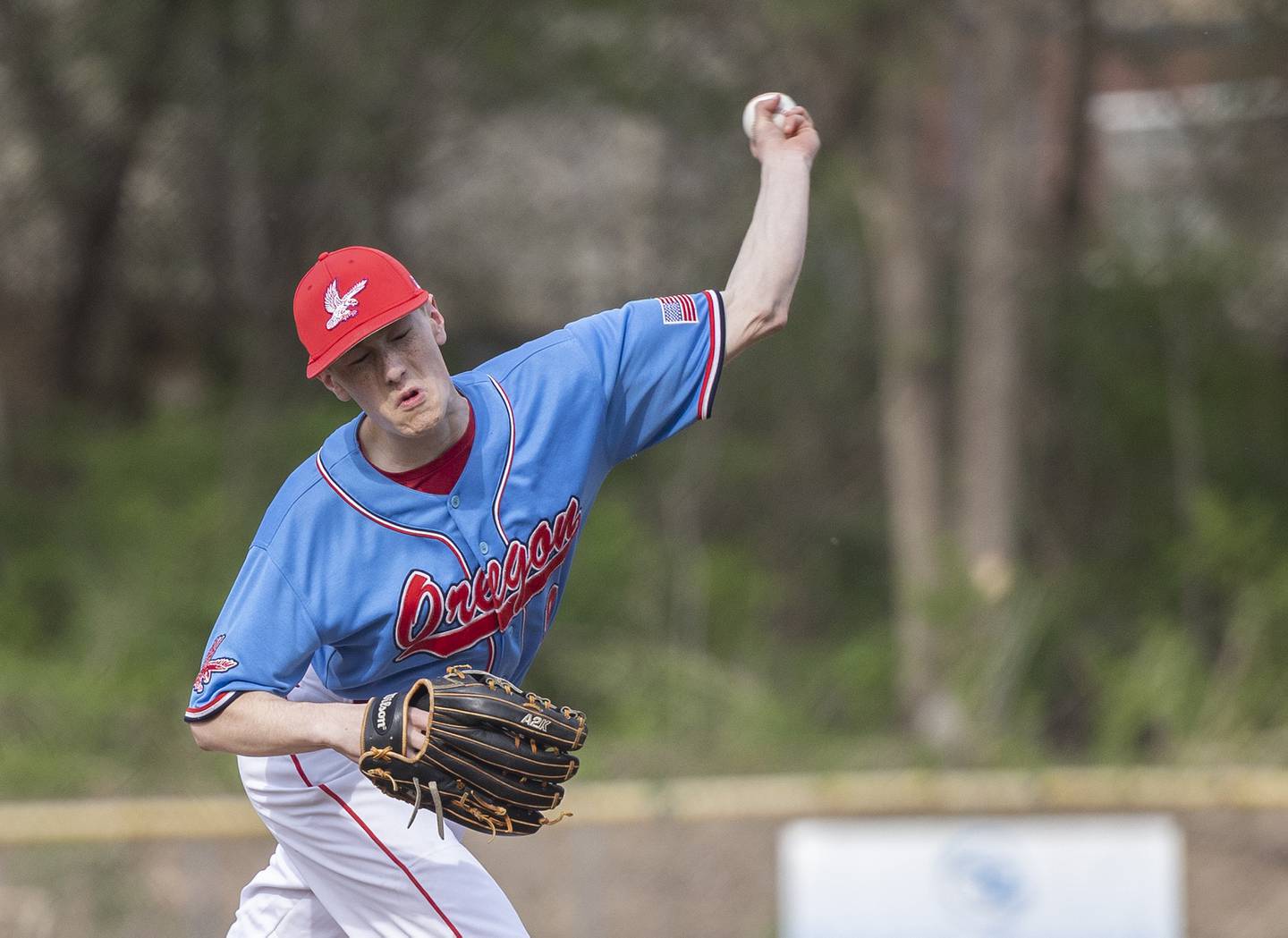 Oregon’s Bryce Becker is the starting pitcher against Dixon Thursday, April 24, 2025.