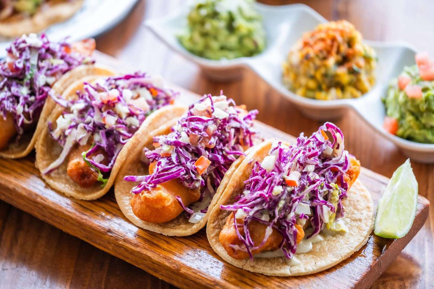 Pescado tacos are a favorite at Bien Trucha in Geneva.