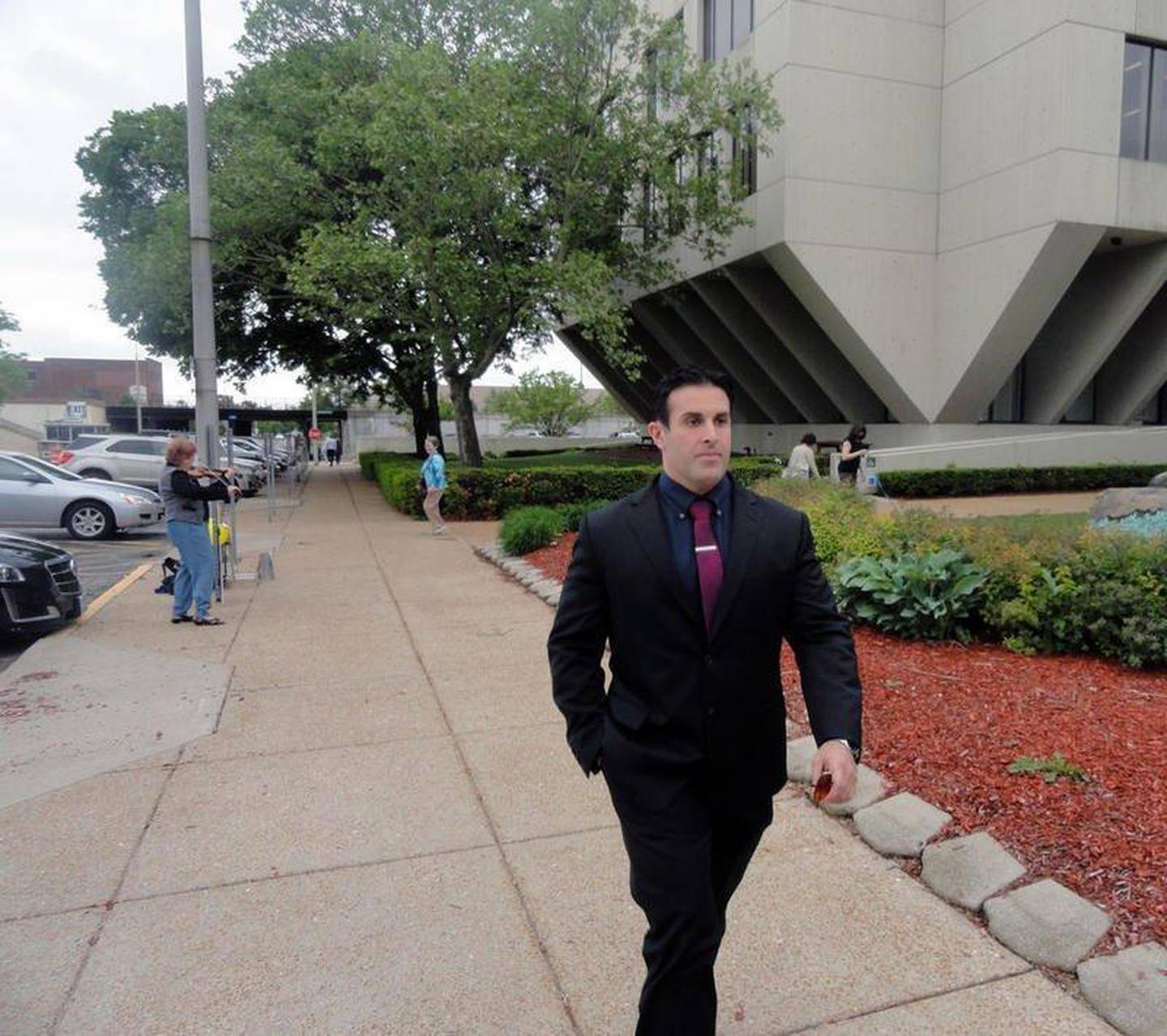 Nicholas Crowley at the Will County Courthouse.
