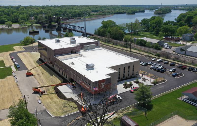 An aerial view of the new YMCA on Monday, May 6, 2024 in Ottawa.