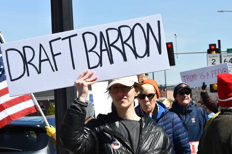 These were some of the signs displayed at the No Kings rally held on Saturday, March 28, 2026, in downtown Oregon, Illinois. The 2-hour afternoon event was organized  by Indivisible of Ogle County who said an estimated crowd of 650 attended.