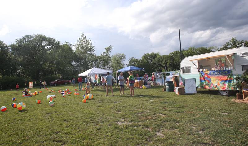 Attendees have fun during the Marseilles Fun Days on Tuesday, June 24, 2025 at the Marseilles Community Boat Launch. The festival featured Jimmy Buffett themed music, kids games and a ducky derby. Marseilles Fun Days runs through Sunday with different themed-nights.