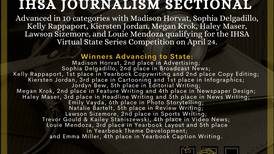 Joliet, Plainfield student journalists headed to state competition
