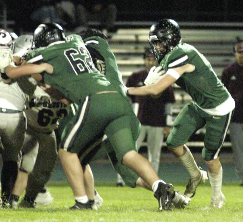 Phillip Griffith Jr. runs the ball. The Grey Ghosts of Illinois Valley Central traveled to Hinders Field in Rock Falls on Friday, October 10, 2025 to take on the Rockets.