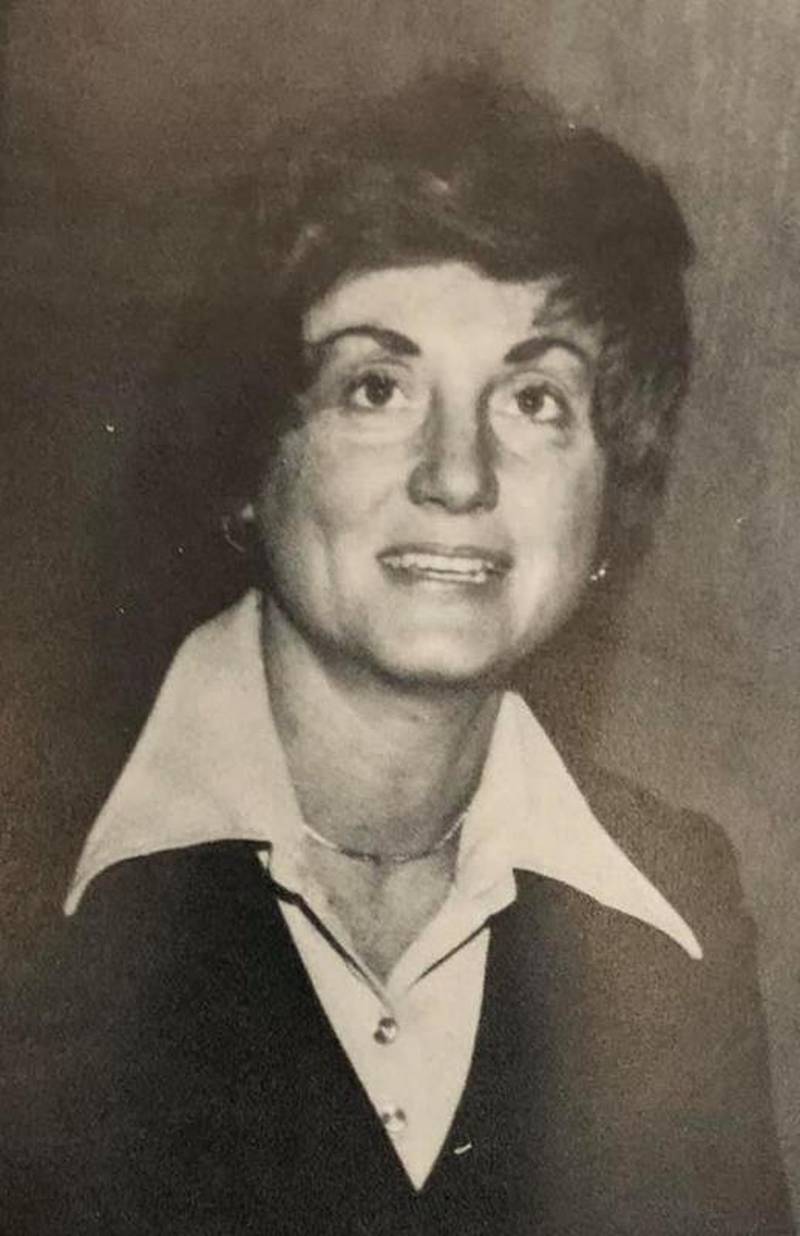 Rock Falls High School English teacher Judy Thome appears in a picture from the 1982 Cavalcade yearbook.