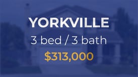 Sale closed in Yorkville: $313,000 for a three-bedroom home