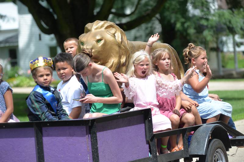 Little Miss and Mister contestants ride in the German Valley Days parade on Saturday, July 19, 2025. The contest was held Saturday evening.
